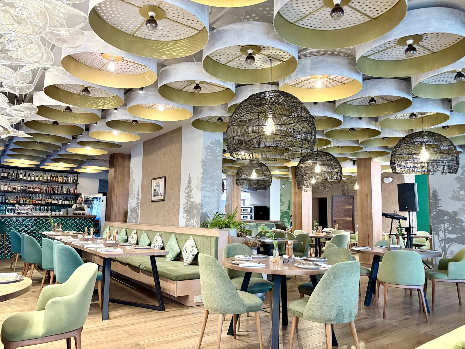Soma restoran konsepti için iç mekân fotoğrafı